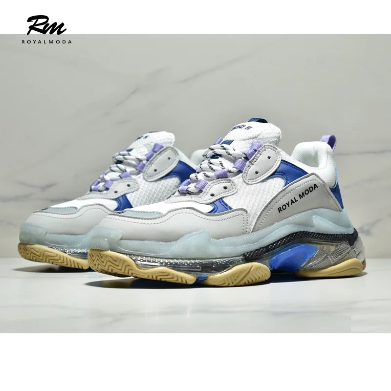 2019 new high quality top fashion brands BAL blue Triple S Clear Sole Sneakers air sole shoes eu38 eu41
2019 new high quality top fashion brands BAL blue Triple S Clear Sole Sneakers air sole shoes eu38 eu41