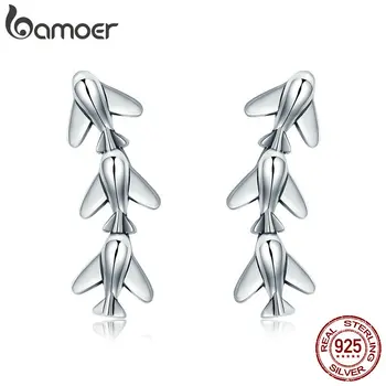 BAMOER Fashion New 100% 925 Sterling Silver Stackable Plane Drop Earrings for Women Sterling Silver Jewelry Brincos SCE325
BAMOER Fashion New 100% 925 Sterling Silver Stackable Plane Drop Earrings for Women Sterling Silver Jewelry Brincos SCE325