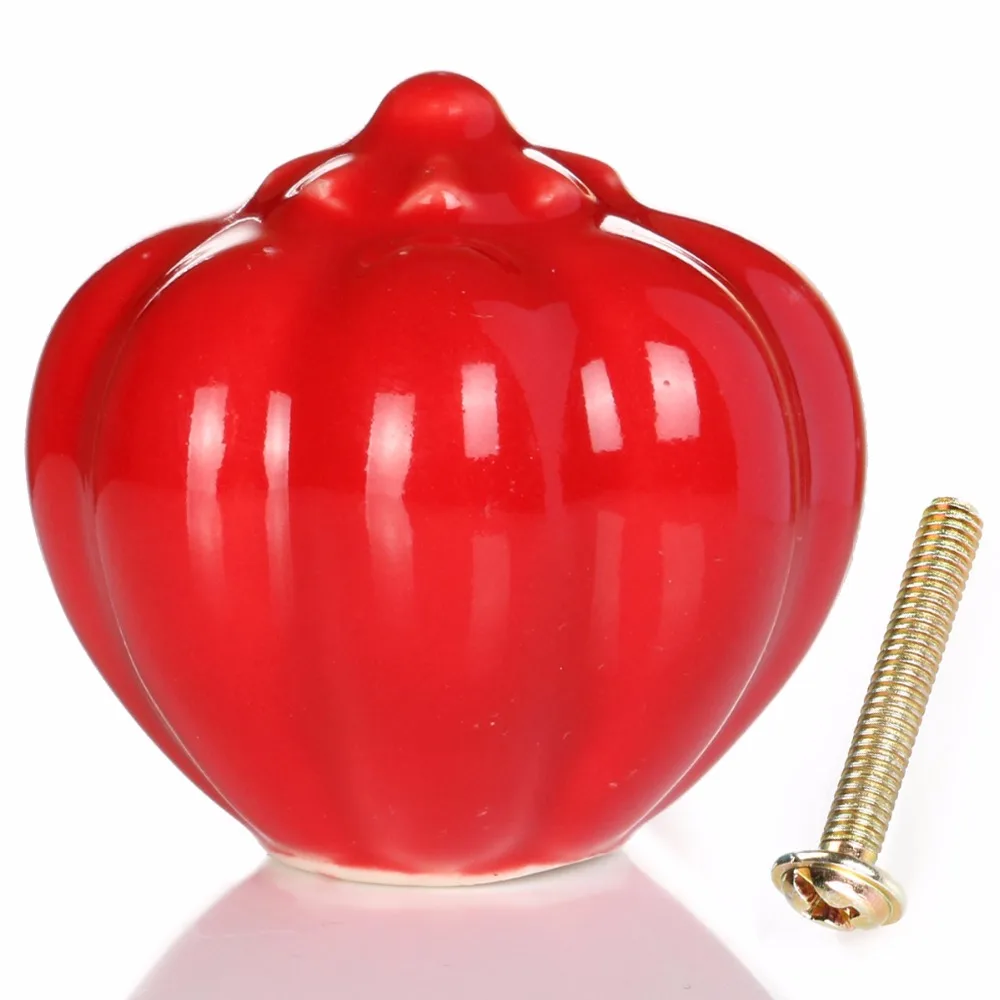 Red Pumpkins Knobs Europe Ceramic Door Cabinet Cupboard Handles Pull Drawer 30mm 35mm
Red Pumpkins Knobs Europe Ceramic Door Cabinet Cupboard Handles Pull Drawer 30mm 35mm