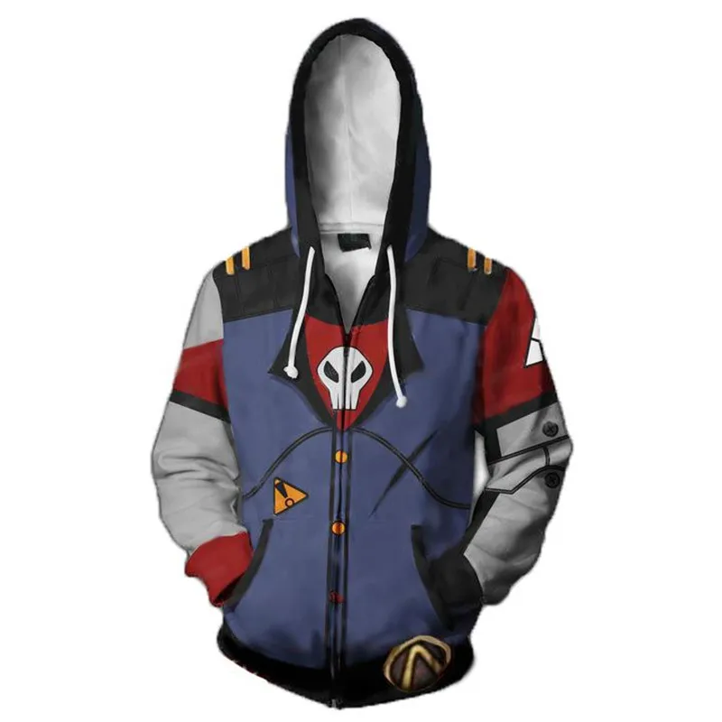 2018 Carnival Game Anime Borderlands 2 Cosplay Costume Zero 3D Print Sweatshirt Hooded Zipper Cartoon Sweatshirt Jacket
2018 Carnival Game Anime Borderlands 2 Cosplay Costume Zero 3D Print Sweatshirt Hooded Zipper Cartoon Sweatshirt Jacket