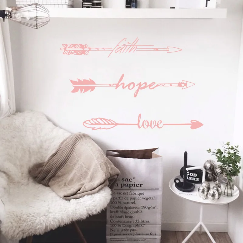 Faith Hope Love Wall Sticker DIY Home Removable Mural Decals Vinyl Art Room Decor Wall Stickers muraux
Faith Hope Love Wall Sticker DIY Home Removable Mural Decals Vinyl Art Room Decor Wall Stickers muraux