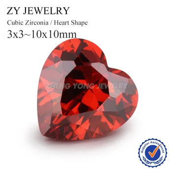 Heart Cut Garnet Cubic Zirconia Gems Stone 3x3-12x12mm Synthetic Cubic Zirconia CZ Stone For Jewelry
Heart Cut Garnet Cubic Zirconia Gems Stone 3x3-12x12mm Synthetic Cubic Zirconia CZ Stone For Jewelry