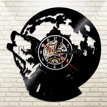 1Piece Howling Wolf Vinyl Clock Wall Art Animals Wall Led Light Glowing Moon Luminous Vinyl Record Wall Clcok Wolf Shadow Art
1Piece Howling Wolf Vinyl Clock Wall Art Animals Wall Led Light Glowing Moon Luminous Vinyl Record Wall Clcok Wolf Shadow Art