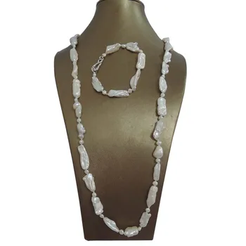 free shipping 30MM BIWA baroque pearl long necklace jewelry set 100% NATURE FRESHWATER Baroque PEARL-90 cm long pearl necklace
free shipping 30MM BIWA baroque pearl long necklace jewelry set 100% NATURE FRESHWATER Baroque PEARL-90 cm long pearl necklace