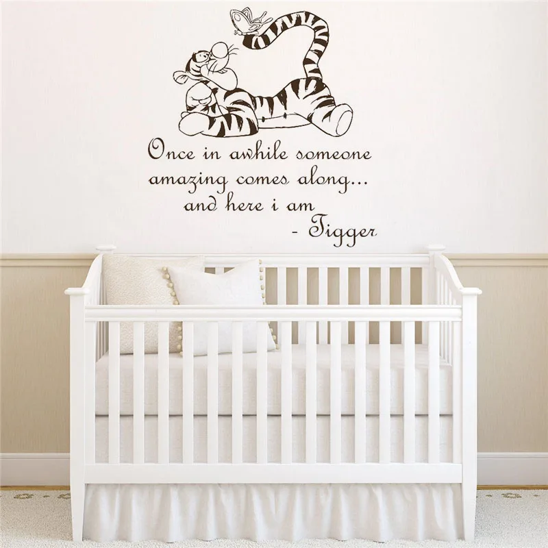 Winnie the Pooh Tigger Decals Quote Vinyl Wall Sticker Mural For Kid Room Nursery Bedroom Decor Baby Home Decoration Poster W030
Winnie the Pooh Tigger Decals Quote Vinyl Wall Sticker Mural For Kid Room Nursery Bedroom Decor Baby Home Decoration Poster W030