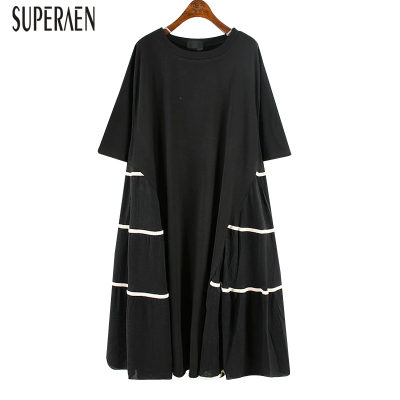 SuperAen Pluz Size Dress Female 2019 New Summer Cotton Casual Women Dress Short Sleeve Round Collar Women Clothing
SuperAen Pluz Size Dress Female 2019 New Summer Cotton Casual Women Dress Short Sleeve Round Collar Women Clothing