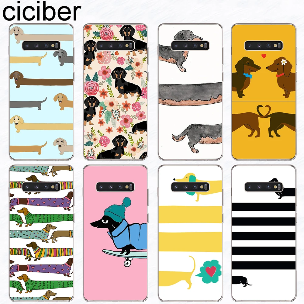 ciciber Dachshund dog Phone Case for Samsung Galaxy S10 S9 S8 Plus S10e S10+ Soft Silicone Cover for Samsung S7 S5 S6 Edge mini
ciciber Dachshund dog Phone Case for Samsung Galaxy S10 S9 S8 Plus S10e S10+ Soft Silicone Cover for Samsung S7 S5 S6 Edge mini