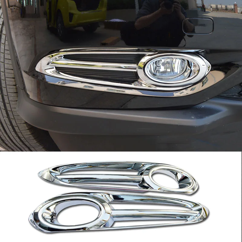 Car Styling Protective Decoration ABS Chrome Car Front Fog Light Cover Auto Fog Lamp Trim Exterior For Honda HRV HR-V Vezel 2014
Car Styling Protective Decoration ABS Chrome Car Front Fog Light Cover Auto Fog Lamp Trim Exterior For Honda HRV HR-V Vezel 2014