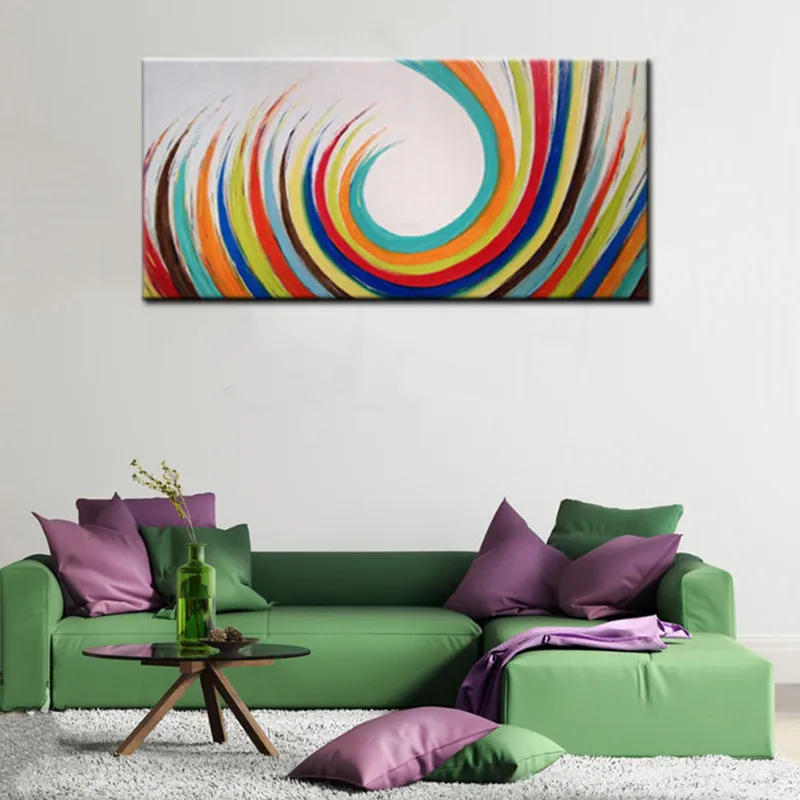 Modern Home Decor Wall Art Large Abstract Rainbow Color Paintings Pictures Hand-painted Palette Graffiti Oil Painting on Canvas
Modern Home Decor Wall Art Large Abstract Rainbow Color Paintings Pictures Hand-painted Palette Graffiti Oil Painting on Canvas