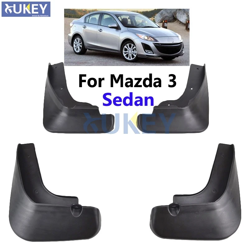 

For Mazda 3 (BL) Axela Sedan 2009-2013 Mudflaps Splash Guards Mud Flap Mudguards Fender 2010 2011 2012 4Pcs Molded Car Mud Flaps