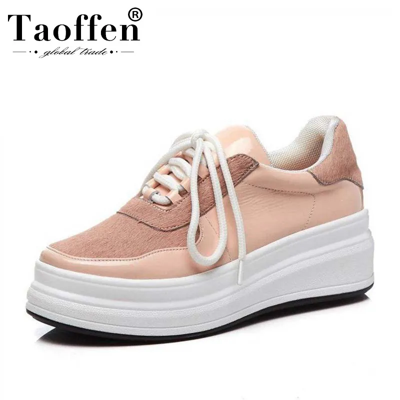 Taoffen Women'S Real Leather Sneakers Patchwork Horse Hair Quality Brand New Shoes Women Pink White Casual Sneaker Size 34-39
Taoffen Women'S Real Leather Sneakers Patchwork Horse Hair Quality Brand New Shoes Women Pink White Casual Sneaker Size 34-39
