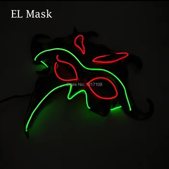 Wholesale 10 pieces LED Masks Glowing EL Wire Sun-God Mask For Halloween Mask Scary Series Masks Cosplay Party Decoration
Wholesale 10 pieces LED Masks Glowing EL Wire Sun-God Mask For Halloween Mask Scary Series Masks Cosplay Party Decoration
