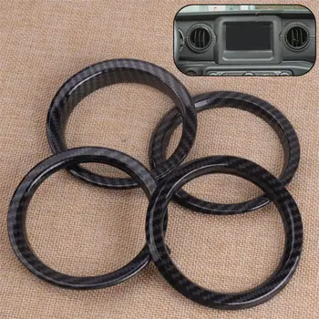 CITALL 4Pcs Car Dashboard Air Outlet Vent Cover Trim Ring Carbon fiber texture ABS Fit for Jeep Wrangler JL 2018 2019 
CITALL 4Pcs Car Dashboard Air Outlet Vent Cover Trim Ring Carbon fiber texture ABS Fit for Jeep Wrangler JL 2018 2019
