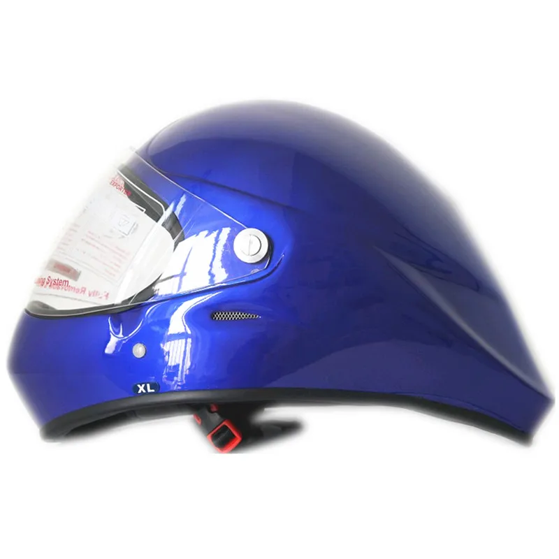 Длинный Полнолицевой шлем из конопли для парапланеризма синий цвет оптовая