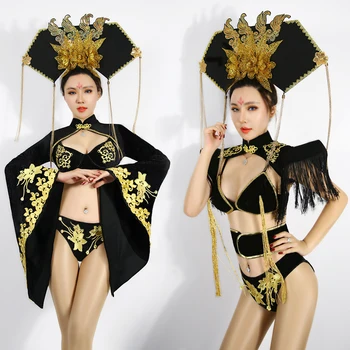 Ds costumes club dance in ba new bar Chinese style restoring ancient ways sexy performance Rush velvet flannelette clothing
Ds costumes club dance in ba new bar Chinese style restoring ancient ways sexy performance Rush velvet flannelette clothing