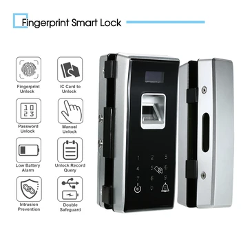 Smart Glass Door Lock Touch Panel Security Biometric Fingerprint Door Lock Password Door Lock IC Cards Remote Control
Smart Glass Door Lock Touch Panel Security Biometric Fingerprint Door Lock Password Door Lock IC Cards Remote Control
