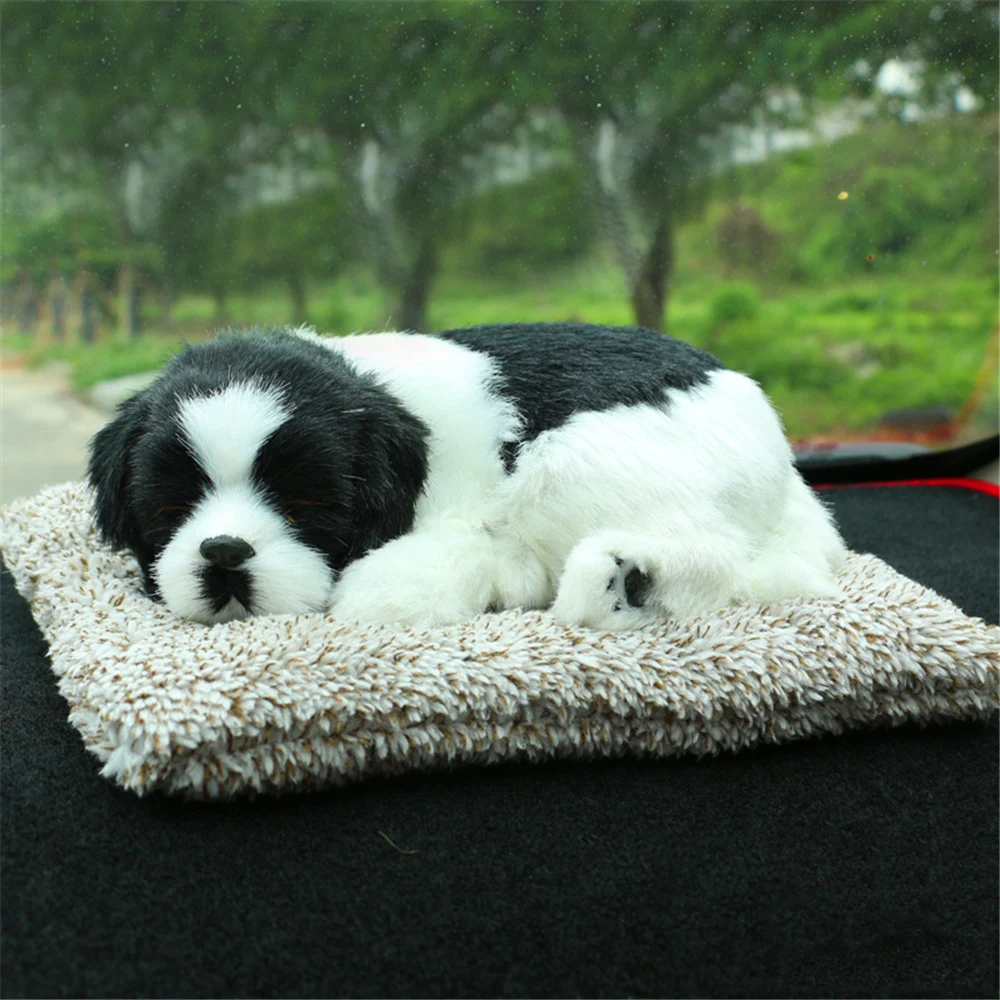 Fancytrader Cute Animals Cat Fox Dog Panda Lying on Blanket Toys Purify Air Cars Decoration Doll12