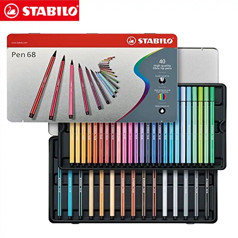 Stabilo Pen 68 Colour Chart