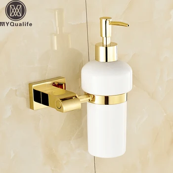 Wall Mounted Golden Finish Liquid Soap Dispenser Wall Mounted Ceramic Bottle Bathroom Kitchen Hand Liquid Soap Dispenser Lotion
Wall Mounted Golden Finish Liquid Soap Dispenser Wall Mounted Ceramic Bottle Bathroom Kitchen Hand Liquid Soap Dispenser Lotion