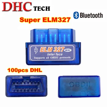 100pcs DHL Super Mini ELM327 Bluetooth OBD2 with Scan paper elm327 V2.1 Adapter Car Diagnostic Tool supports 7 OBDII protocols
100pcs DHL Super Mini ELM327 Bluetooth OBD2 with Scan paper elm327 V2.1 Adapter Car Diagnostic Tool supports 7 OBDII protocols