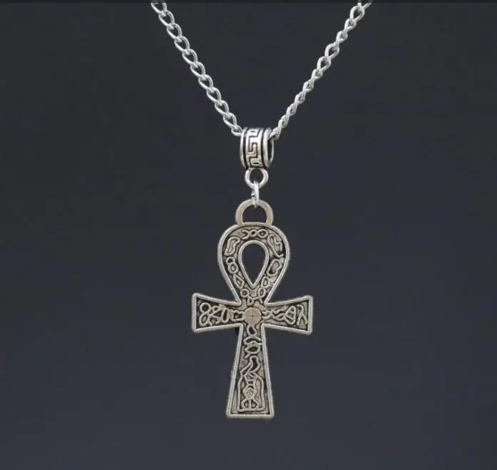 1 pcs Egyptian Ankh Cross Pendant 18" Chain Necklace Alloy Vintage Ancient Silver Charms Goth
1 pcs Egyptian Ankh Cross Pendant 18" Chain Necklace Alloy Vintage Ancient Silver Charms Goth