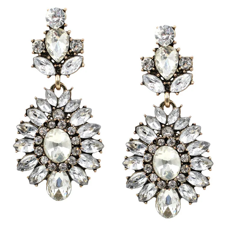 New 2019 high-quality Trend fashion earring hot sale women crystal vintage hook water drop flower statement Earrings
New 2019 high-quality Trend fashion earring hot sale women crystal vintage hook water drop flower statement Earrings