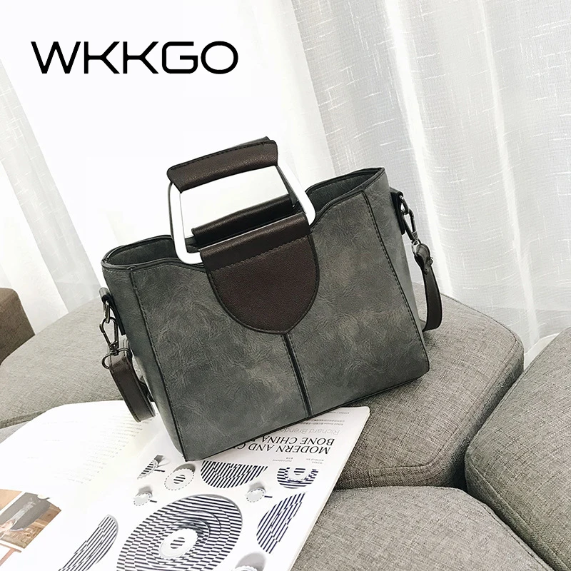 WKKGO Brand Women Joker Tote PU Leather Shoulder Bags Vintage Brown Handbag Shopping Messenger Crossbody Pack Ladies Satchel Bag
WKKGO Brand Women Joker Tote PU Leather Shoulder Bags Vintage Brown Handbag Shopping Messenger Crossbody Pack Ladies Satchel Bag
