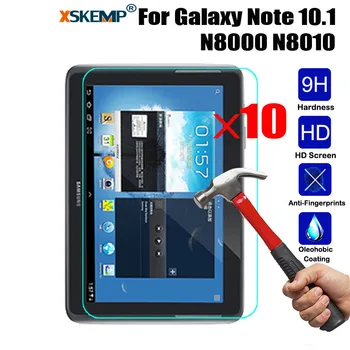 XSKEMP 10Pcs/Lot Tempered Glass For Samsung Galaxy Note 10.1 N8000 N8010 Tablet Prevent Scratch Tablet PC Screen Protector Film
XSKEMP 10Pcs/Lot Tempered Glass For Samsung Galaxy Note 10.1 N8000 N8010 Tablet Prevent Scratch Tablet PC Screen Protector Film