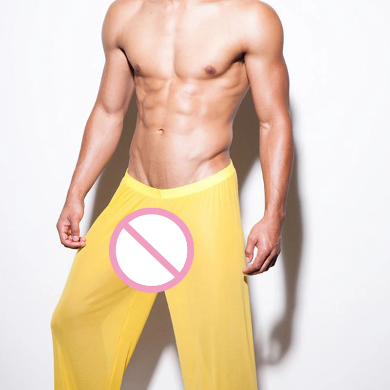 Sexy low waist men see through sleep bottoms mens home sleepwear pyjamas mesh long pants male sheer lingerie homme underpants
Sexy low waist men see through sleep bottoms mens home sleepwear pyjamas mesh long pants male sheer lingerie homme underpants