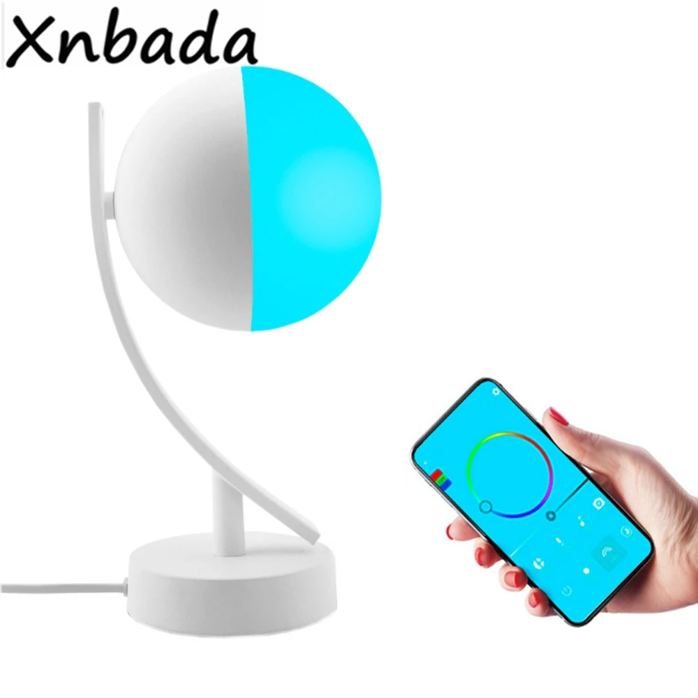 Wireless Wifi Smart RGBW RGBWW Led Night Light Voice Control Desk Lamp For Bedroom Living Room 100-264V Input
Wireless Wifi Smart RGBW RGBWW Led Night Light Voice Control Desk Lamp For Bedroom Living Room 100-264V Input