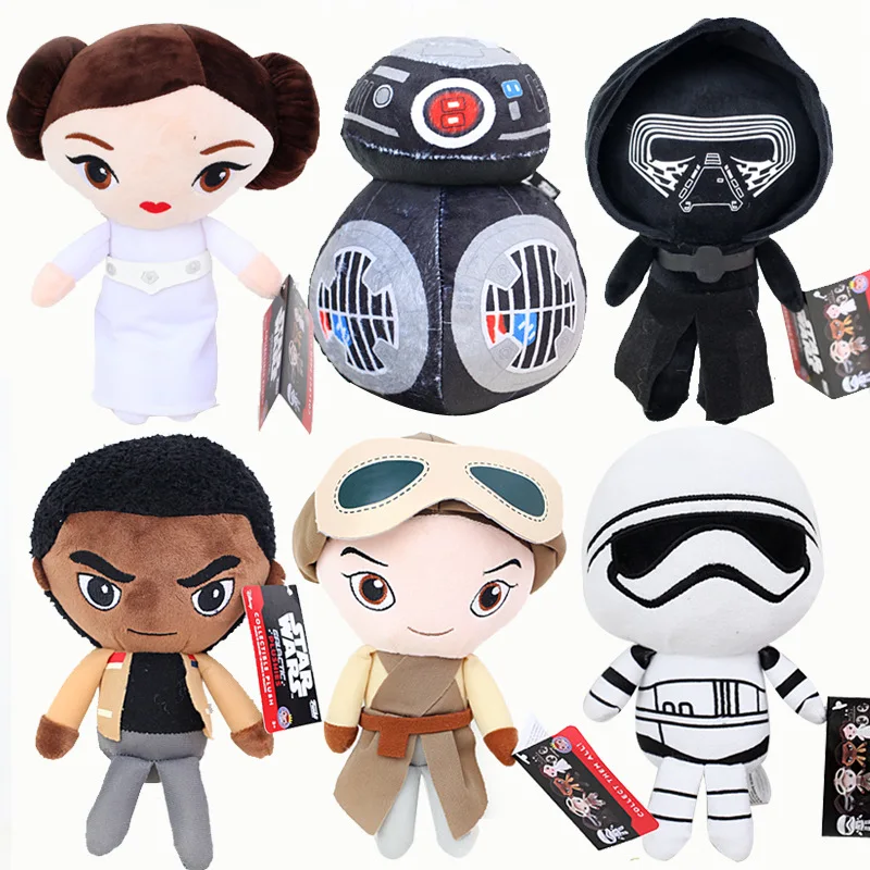 

Star Wars Plush Doll Toys Darth Vader Kylo Ren Plush BB8 BB-9E BB-8 BB9E R2d2 R2-d2 Pelucia Leia Rey Storm trooper Stuffed Toys