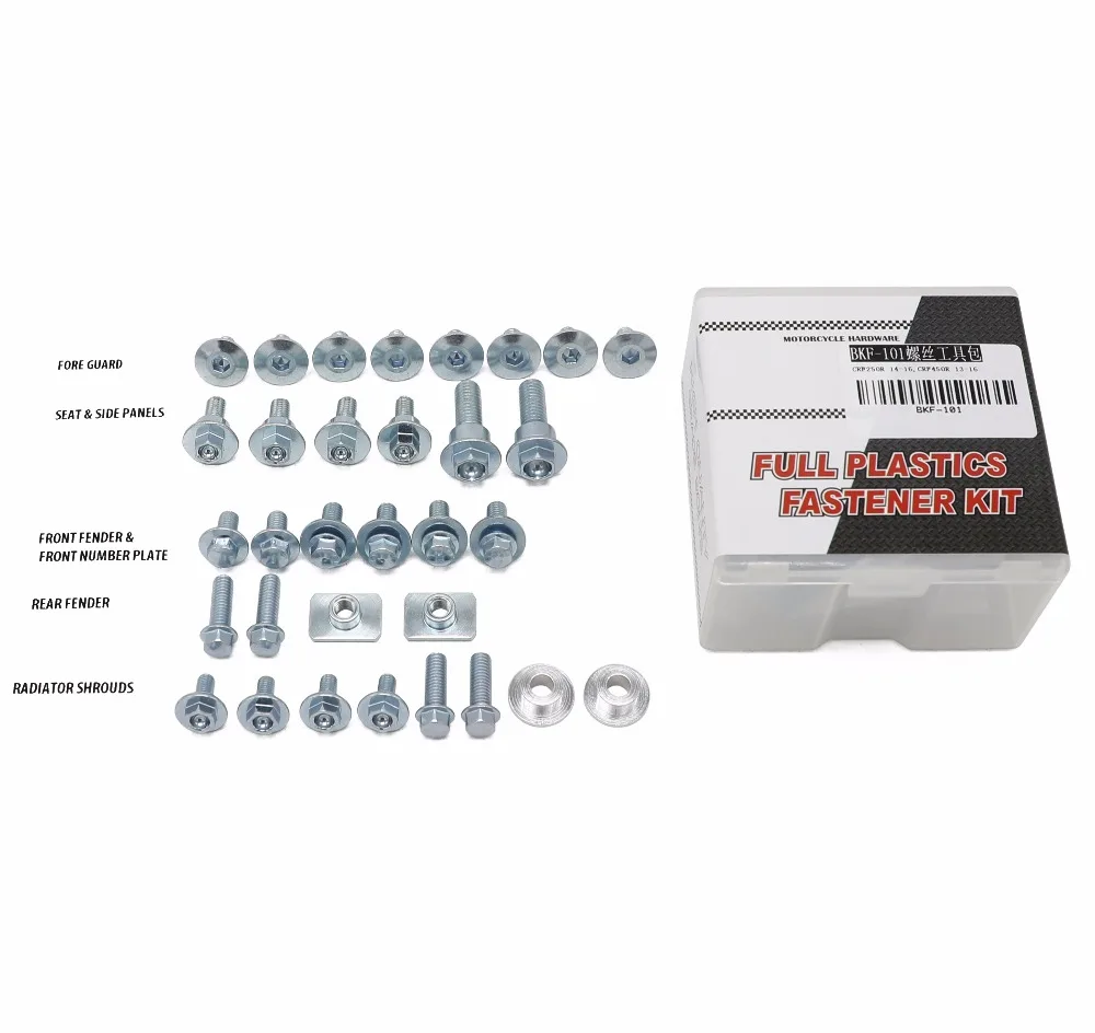 Hardware Bolt Complete Full Plastics Fastener Kit For Honda CRF250R CRF450R CRF450R Factory Style Motorcycle Motocross Dirt Bike
Hardware Bolt Complete Full Plastics Fastener Kit For Honda CRF250R CRF450R CRF450R Factory Style Motorcycle Motocross Dirt Bike