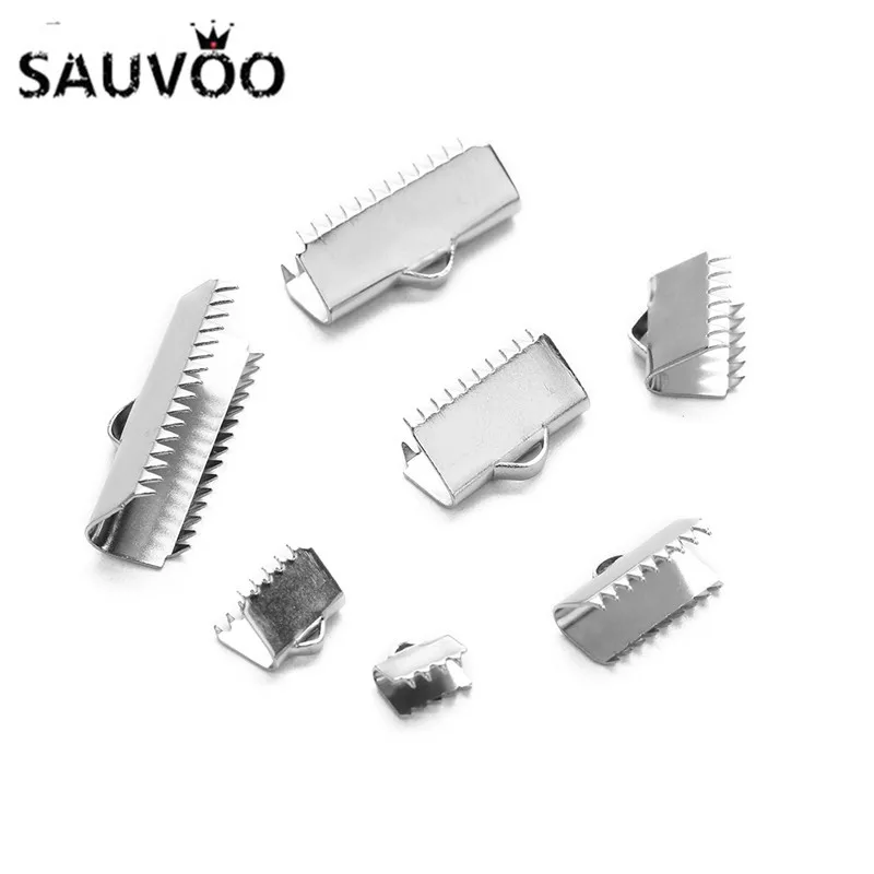 20pcs/lot Stainless Steel Ribbon Crimp Beads End Caps Tip Necklace Bracelet DIY Jewelry Connector Finding 6 8 10 13 15 20 25mm
20pcs/lot Stainless Steel Ribbon Crimp Beads End Caps Tip Necklace Bracelet DIY Jewelry Connector Finding 6 8 10 13 15 20 25mm