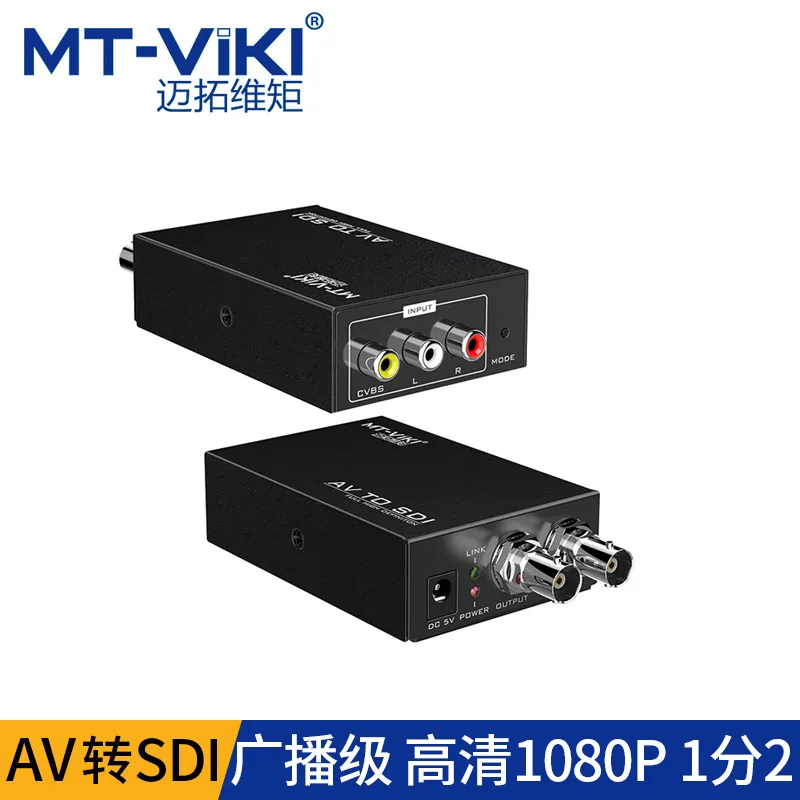 MT-ASD12 AV to SDI Converter RCA Red White Yellow Analog to Digital 1 In 2 Out MT-ASD12
MT-ASD12 AV to SDI Converter RCA Red White Yellow Analog to Digital 1 In 2 Out MT-ASD12