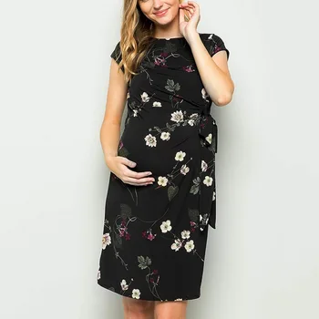 Maternity Dresses Short Sleeve Floral Print Dress Summer Bodycon Cotton Dresses Photography Props Clothes For Pregnant Women
Maternity Dresses Short Sleeve Floral Print Dress Summer Bodycon Cotton Dresses Photography Props Clothes For Pregnant Women