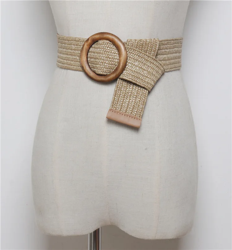 Wax Rope Woven Waist Belt Round Buckle Female Bohemian Wide Belt Fashion Striped Waistband Dress Jeans Belts Correas De Mujer
Wax Rope Woven Waist Belt Round Buckle Female Bohemian Wide Belt Fashion Striped Waistband Dress Jeans Belts Correas De Mujer