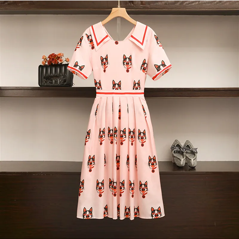 Plus-size French Vintage Dress 2019 Summer Clothes Super Fairy Slim Chiffon Dresses Women Cartoon Printted Midi Party Dress
Plus-size French Vintage Dress 2019 Summer Clothes Super Fairy Slim Chiffon Dresses Women Cartoon Printted Midi Party Dress