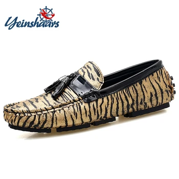 YEINSHAARS Plus Size 38-47 Fashion Men's Casual Shoes Handmade Leopard Men Loafers Genuine Leather Boat Slip-on Flats Moccasins
YEINSHAARS Plus Size 38-47 Fashion Men's Casual Shoes Handmade Leopard Men Loafers Genuine Leather Boat Slip-on Flats Moccasins