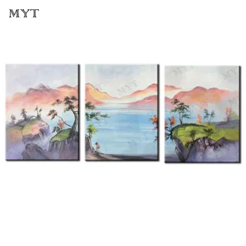 NO Frame Handmade Abstract Mountains Landscape oil painting on Canvas 3pcs Wall Art pictures for living room home Decoration
NO Frame Handmade Abstract Mountains Landscape oil painting on Canvas 3pcs Wall Art pictures for living room home Decoration