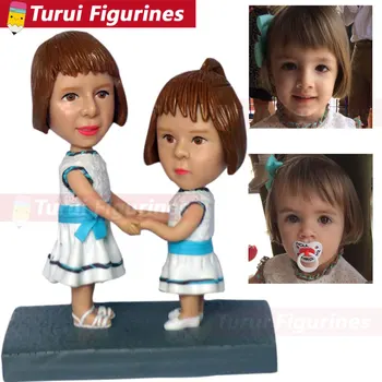 personalized sculpture copied from photograph two girls figurines custom bobblehead dolls personalized figurines home decoration
personalized sculpture copied from photograph two girls figurines custom bobblehead dolls personalized figurines home decoration