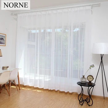 NORNE Cheap White Semi Sheer Window Elegance Curtains Drape Panels Voile Curtain Treatment for Bedroom Living Room Home Textile
NORNE Cheap White Semi Sheer Window Elegance Curtains Drape Panels Voile Curtain Treatment for Bedroom Living Room Home Textile