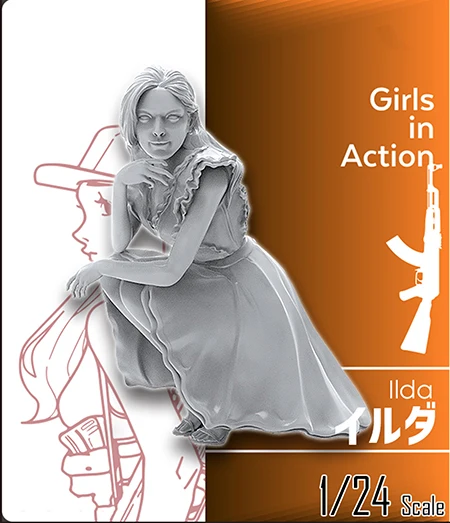 Unassambled 1/24 summer girl with skirt soldier Historical Resin figure miniature model Unpainted
Unassambled 1/24 summer girl with skirt soldier Historical Resin figure miniature model Unpainted