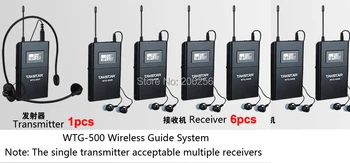 1 Transmitter+ 6 Receiver+MIC+6earphone Boutique Takstar WTG-500 UHF Wireless tour guide system voice device teaching earphones
1 Transmitter+ 6 Receiver+MIC+6earphone Boutique Takstar WTG-500 UHF Wireless tour guide system voice device teaching earphones