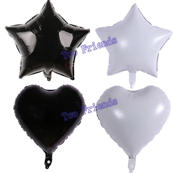 White black star heart foil balloons ball 30pcs 18inch birthday party decorations halloween baby shower helium inflatable Globos
White black star heart foil balloons ball 30pcs 18inch birthday party decorations halloween baby shower helium inflatable Globos