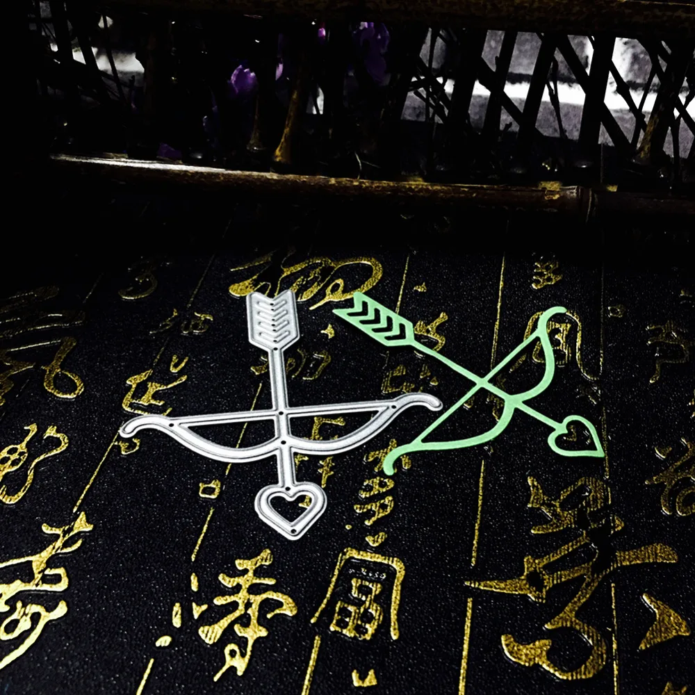 Metal Cutting Dies Stencils Cupid's Bow Heart Shaped Arrows Pattern DIY Scrapbook Embossing Album Paper Card Draft Craft Decor
Metal Cutting Dies Stencils Cupid's Bow Heart Shaped Arrows Pattern DIY Scrapbook Embossing Album Paper Card Draft Craft Decor