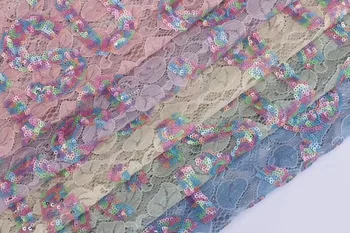 5 yards light blue sequins lace fabric French lace trim, alencon lace fabric for bridal dress, 2019 new arrival
5 yards light blue sequins lace fabric French lace trim, alencon lace fabric for bridal dress, 2019 new arrival