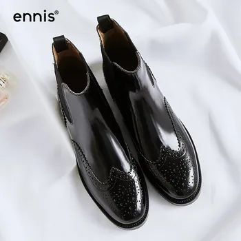 ENNIS 2019 European Designer Chelsea Boots Women Genuine Leather Elastic Ankle Boots Hollow Out Ladies Autumn Shoes Newest A7355
ENNIS 2019 European Designer Chelsea Boots Women Genuine Leather Elastic Ankle Boots Hollow Out Ladies Autumn Shoes Newest A7355