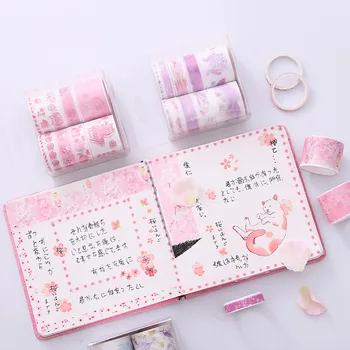 10 pcs/lot Set Kawaii Cherry blossoms Planner Handbook Decorative Paper Washi Masking Tape School Supplies Stationery
10 pcs/lot Set Kawaii Cherry blossoms Planner Handbook Decorative Paper Washi Masking Tape School Supplies Stationery