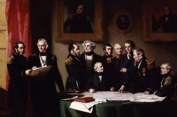 Classical figurative painting canvas poster picture he Arctic Council planning a search for John Franklin by Stephen Pearce
Classical figurative painting canvas poster picture he Arctic Council planning a search for John Franklin by Stephen Pearce
