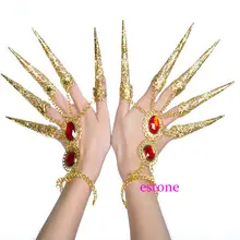 1pc Women's Girl's Belly Dance Dancing Finger Indian Thai Finger Golden Jewelry 1pc Women's Girl's Belly Dance Dancing Finger Indian Thai Finger Golden Jewelry